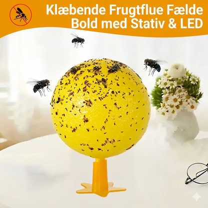 Effektiv LED-Frugtfluefælde med Giftfri Klæbekugle