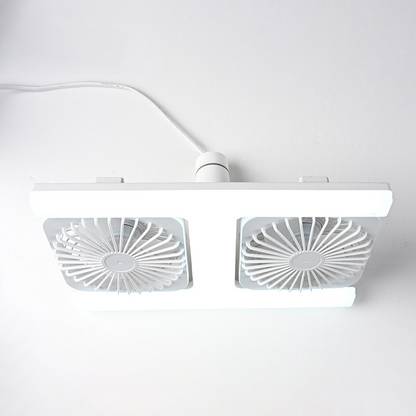 Loftventilator med LED-lys (60W) – Til standard fatning