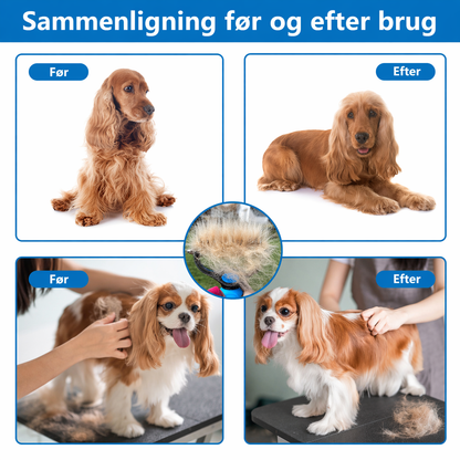 Professionel 2-i-1 Underuldstrigle – Dobbeltsidet Pelsbørste til Hund & Kat