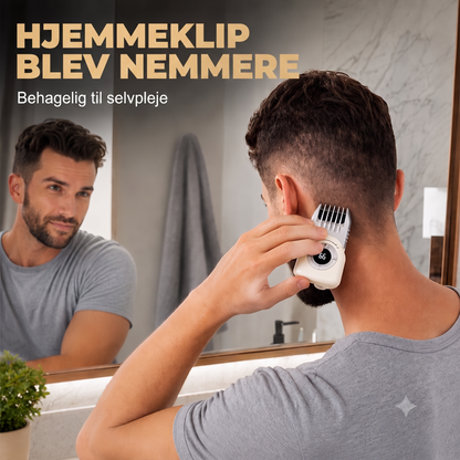 Selvkipper Hårklipper (UFO) – Trådløs med LED-display
