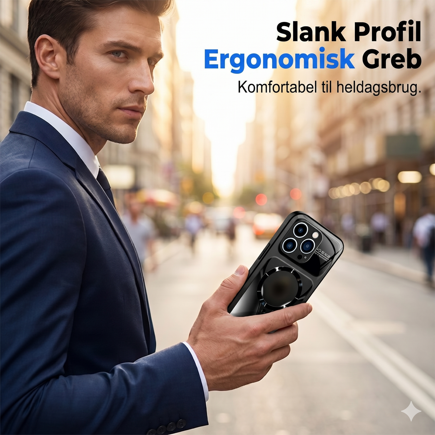 Stilrent Magnetisk Mobilcover – komplet beskyttelse, stærk magnetring & perfekt til bilholdere – slankt og robust