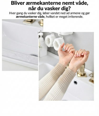 Anti-Dryp Vaskearmbånd – Undgå Våde Ærmer under Ansigtsvask (2 Stk.)