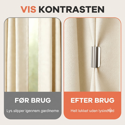 Værktøjsfri Gardinmagneter – Til mørklægning & privatliv
