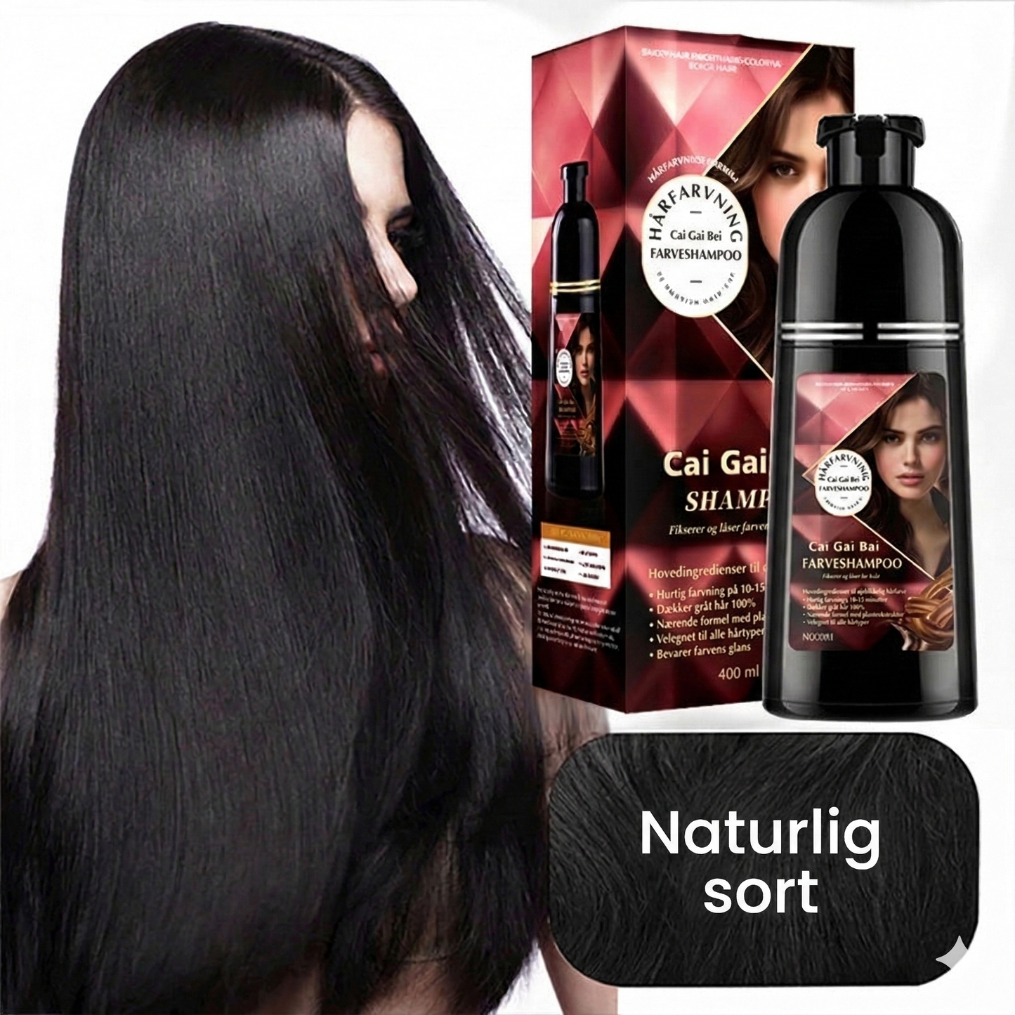 Naturlig Urte Hårfarveshampoo – Skånsom & Plejende