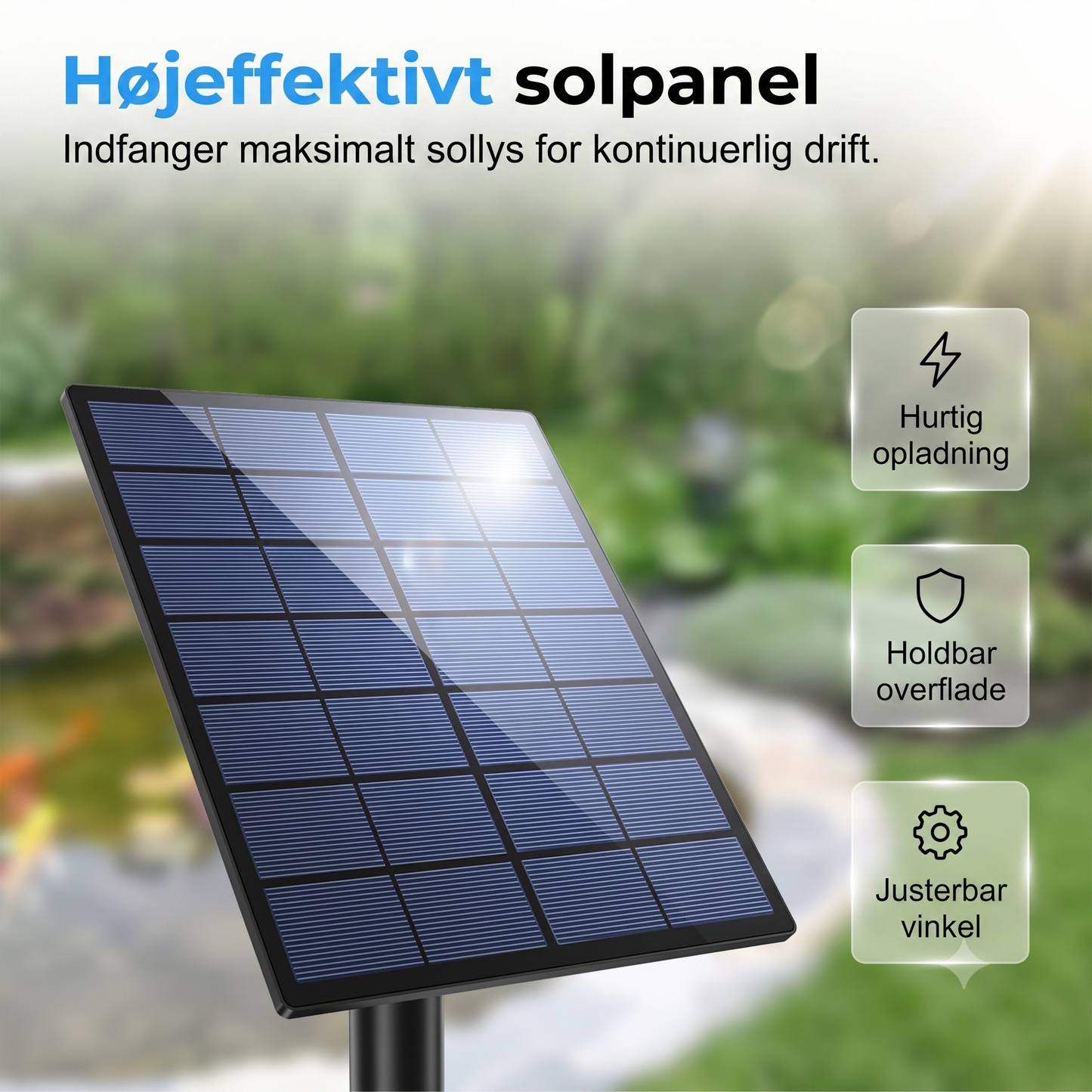 Fotovoltaisk Netafkoblet Vandmiljø-iltningsmaskine med Luftinjektionsmekanisme