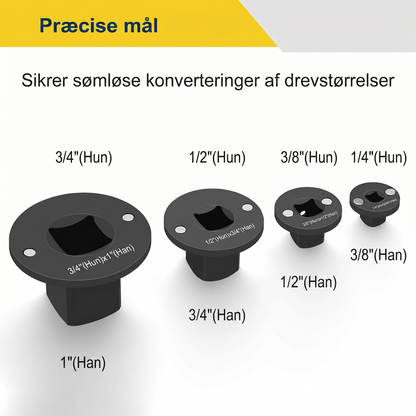 Lavprofil Slagtop Adaptersæt i 4 Dele