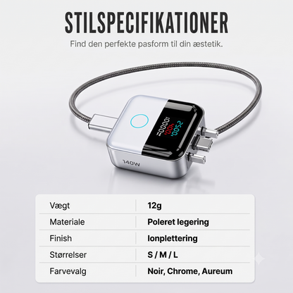 Smart USB-C opladerbeskyttelse med digital LED-skærm – Undgå overopladning