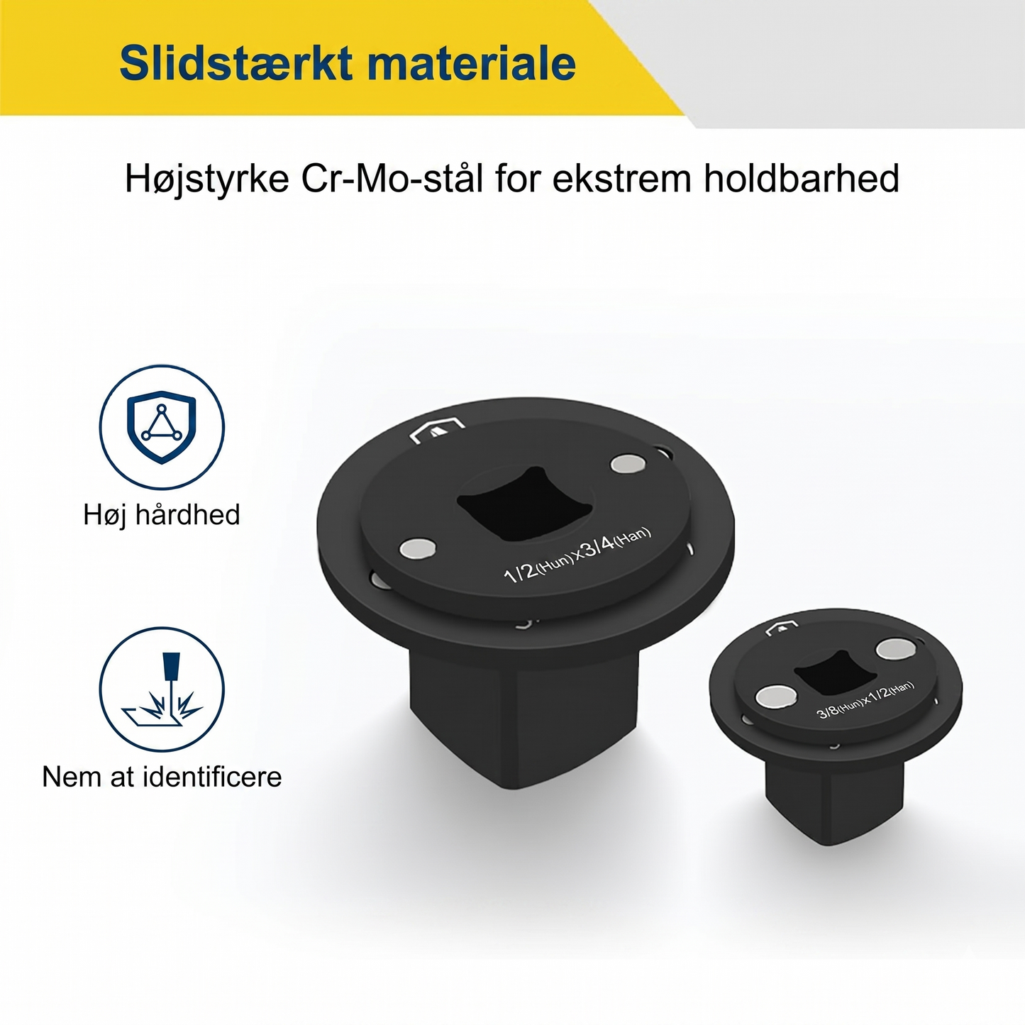 Lavprofil Slagtop Adaptersæt i 4 Dele