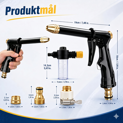 Professionel 2-i-1 Vandpistol med Kraftfuld Turbojet