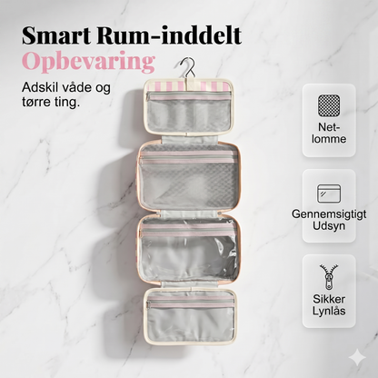 Hængende Rejsetoilettaske med 4 Rum