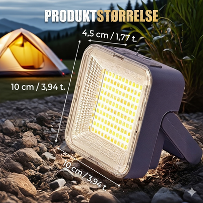 Solcelle Campinglampe med Powerbank (50W)