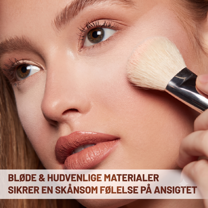Hudvenligt Dobbeltfunktionelt Alt-i-et Makeupbørste og Blendingssvamp Sæt