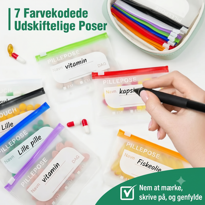 Diskret Pilleæske som Pung – Vandtæt ugeorganisator