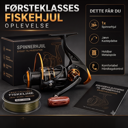 Letvægts Spinnestang Med CNC-maskineret Hjulsæde Til Fiskeri