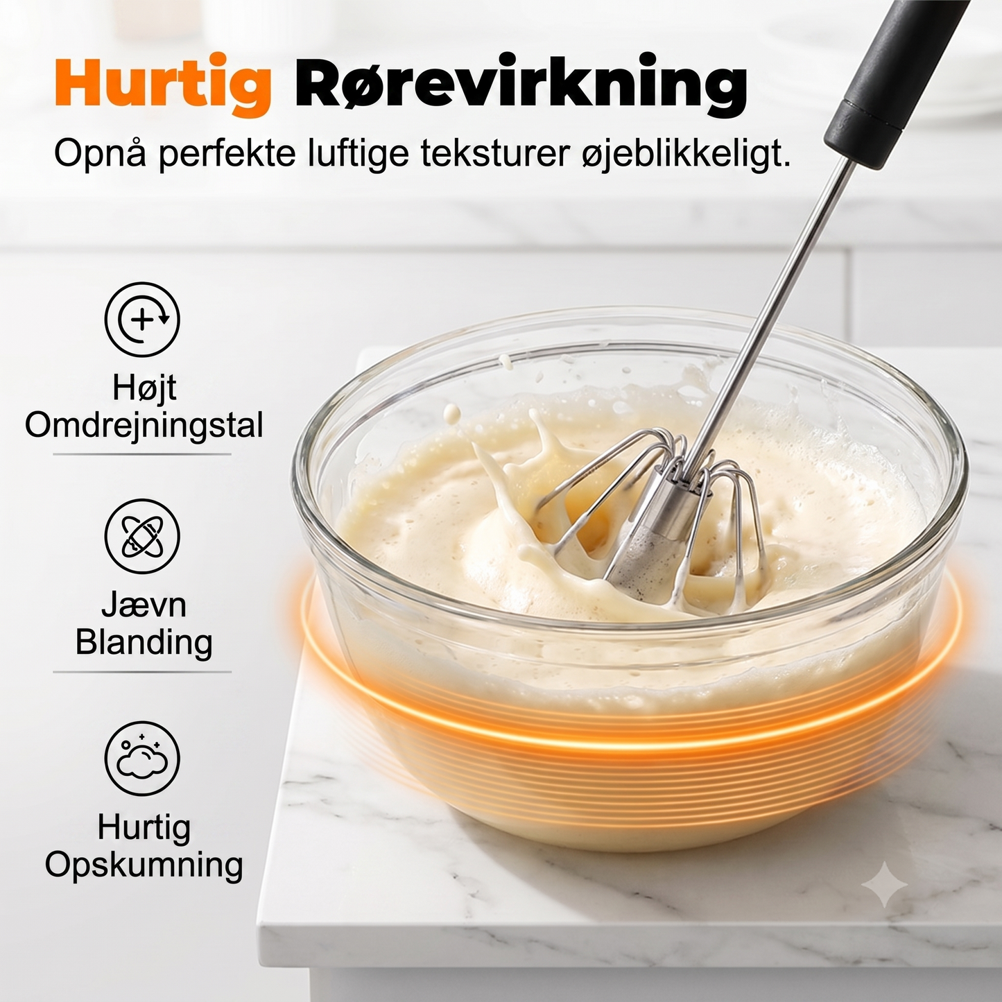 Tryk-aktiveret Strømløs Rustafvisende Rustfrit Stål Piskeris