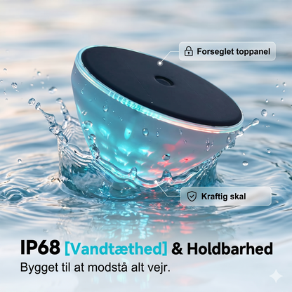 Solcelledrevet Flydende Poollampe med Fiskeprojektion