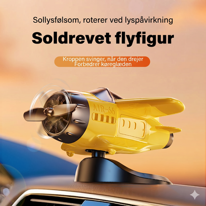 Smart Batterifri Solcelle Flyfigur til Bilens Instrumentbræt