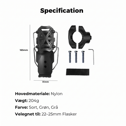 Adaptiv Flaskeholder til Cykel – 360° Rotation & Fleksibel Gitterstruktur