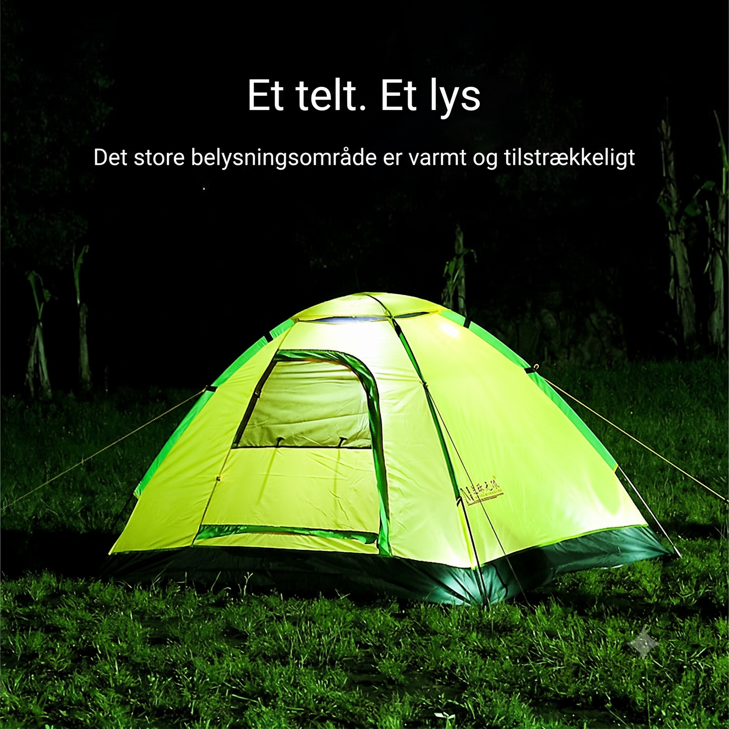 Solcelledrevet 2-i-1 Camping- og Skrivebordslampe