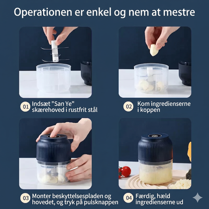 Kompakt Elektrisk Madhakker til Hurtig Tilberedning