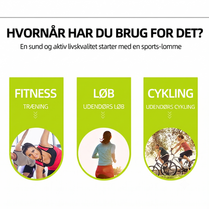 Væsketæt Svedresistent Kapacitetsmaksimeret Bæltepose med Lysreflekterende Belægning