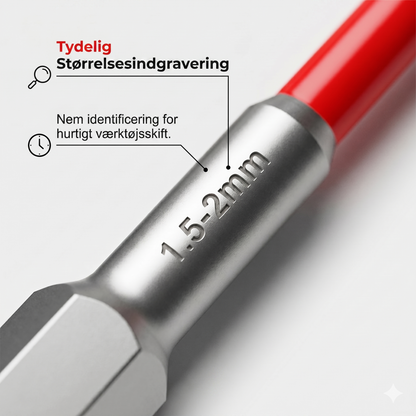 Præcisions 1/4" Sekskantbit med Magnetisk Trappedesign
