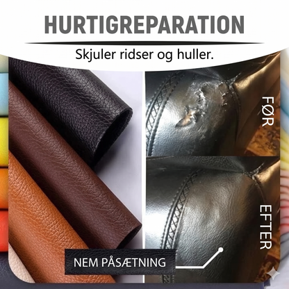 Selvklæbende Læder-reparationssæt – Hurtig Lapning af Sofa, Bilsæder & Tasker