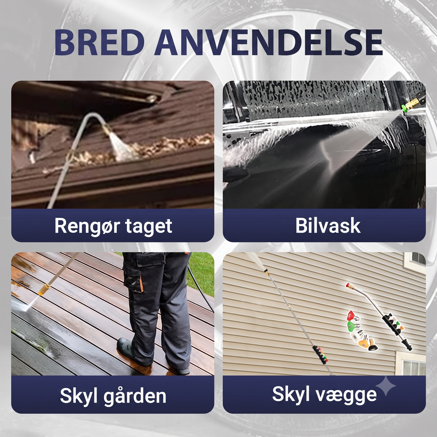 Teleskopisk Højtrykslanse – Rengør Højden uden Stige