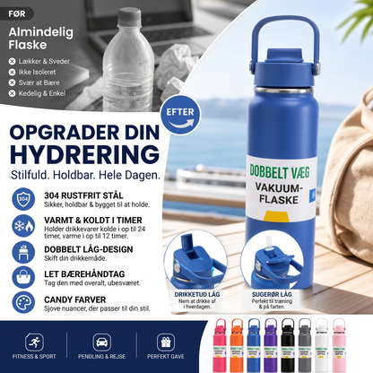 Premium isoleret krus i rustfrit stål til varme og kolde drikke