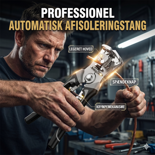 2-i-1 Automatisk Selvjusterende Afisolertang og Krympetang