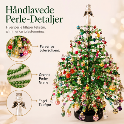 Skab dit eget juletræ med perler og glitrende DIY-dekoration