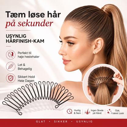 Usynlig og fleksibel kam til tæmning af flyvsisk og uregerligt hår