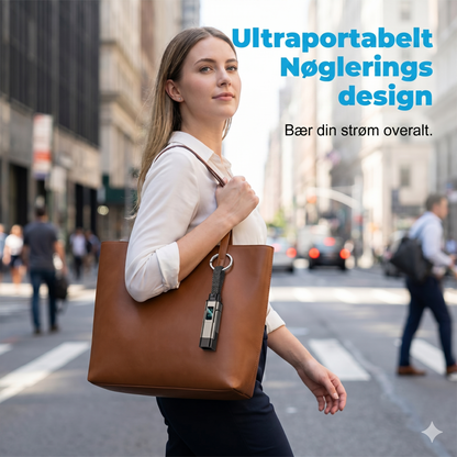 Holdbart Flettet 4-i-1 Opladerkabel til Nøglering
