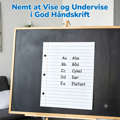 Magnetisk linjeret whiteboard til køleskabet, der kan aftørres helt uden spor