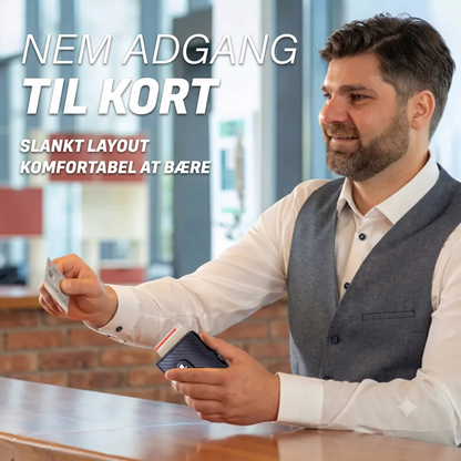RFID-blokerende kreditkortfodral med sikkerhed mod datatyveri