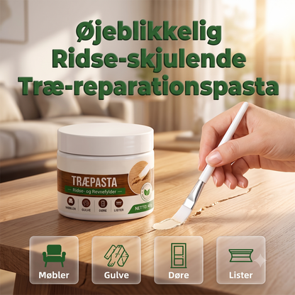 Hurtighærdende Sikkerhedsformuleret Træfyldningspasta og Børste Kombination
