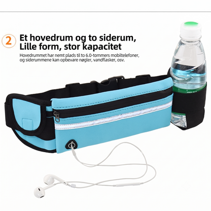 Væsketæt Svedresistent Kapacitetsmaksimeret Bæltepose med Lysreflekterende Belægning