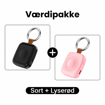Stilfuld trådløs oplader til smartwatch – Bærbar powerbank