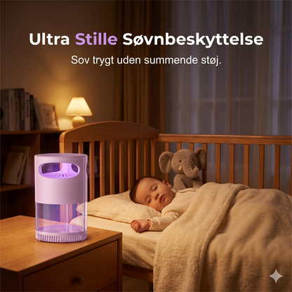 Smart UV-Insektfanger med Suge-teknologi – 360° Beskyttelse mod Myg & Fluer