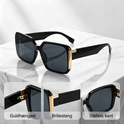 Klassiske Retro-Solbriller – Firkantet oversize-design