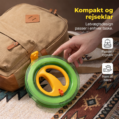 Slagfast Gennemsigtigt Hånddrevet Havfiskehjul med Anti-tilbageløbslås