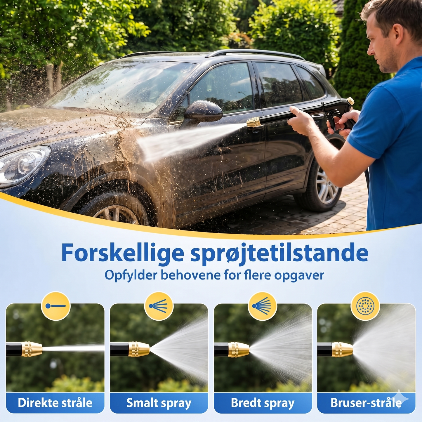 Professionel 2-i-1 Vandpistol med Kraftfuld Turbojet