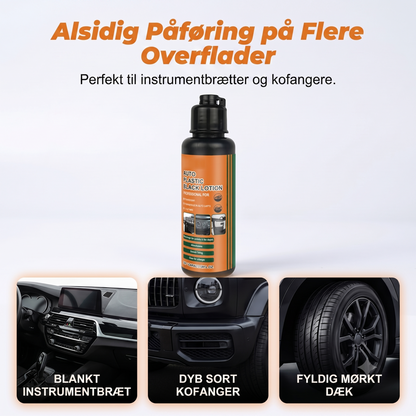 UV-beskyttende Klæbefri Dyb Sort Auto Plastpolering