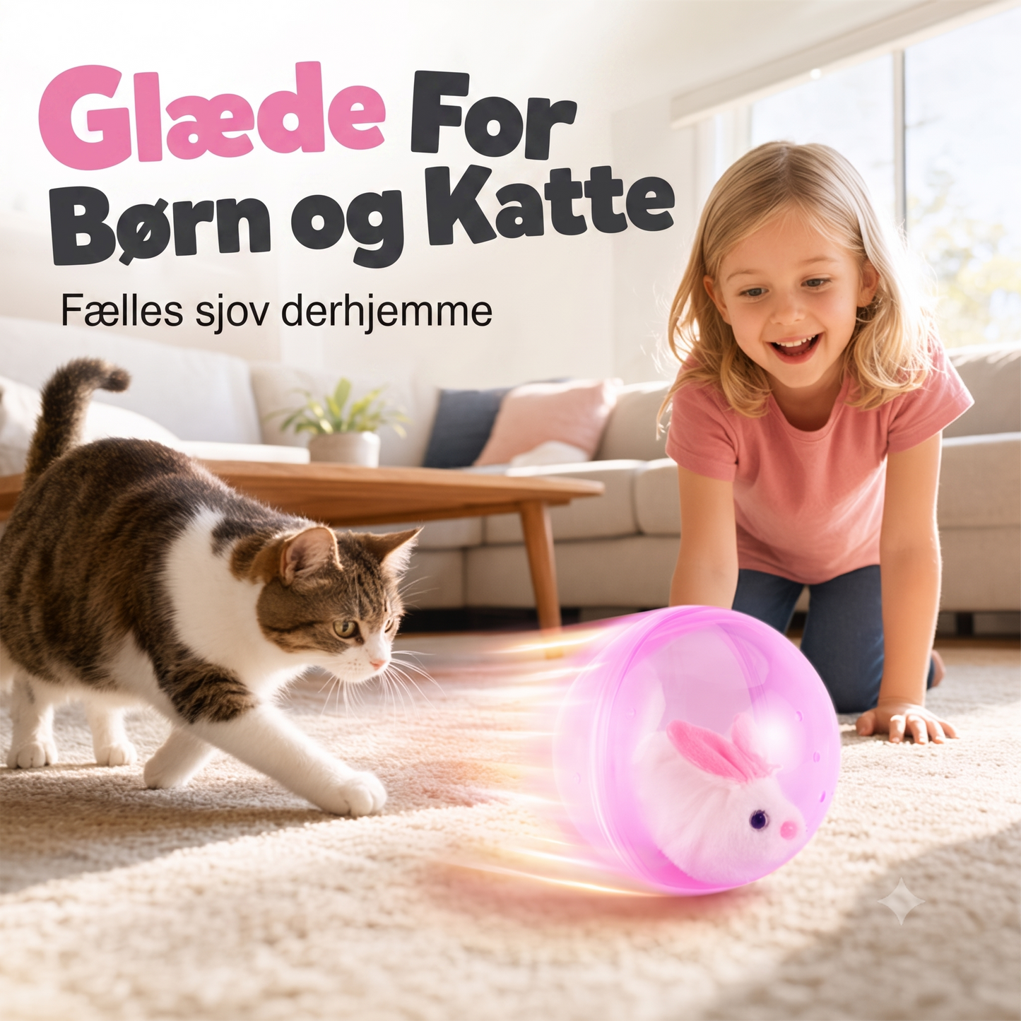 Rullende legetøj i blød plys med sjov form