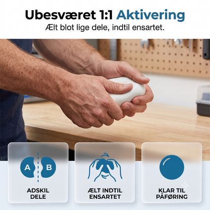 Hurtigthærdende Vandtæt Højstyrke AB Epoxyspartel