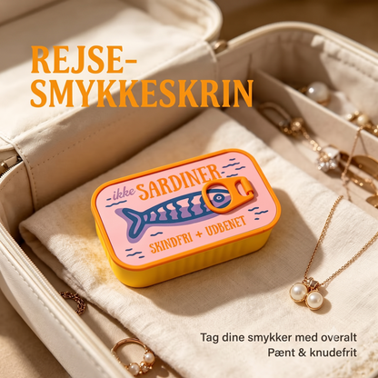 Dekorativ sardindåse til sikker opbevaring af smykker