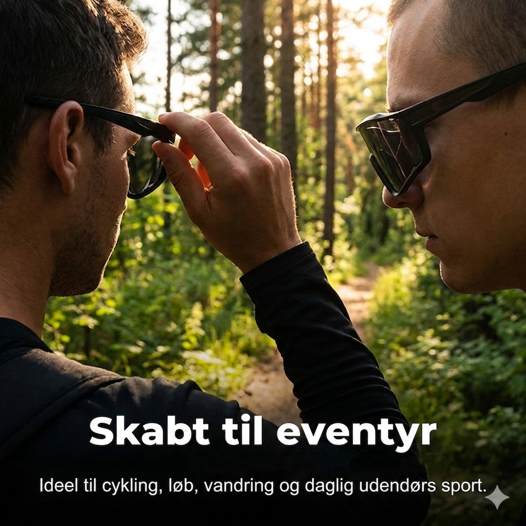 Rammeløse Panorama Sportsbriller – Optimal Vindbeskyttelse & UV-kontrol