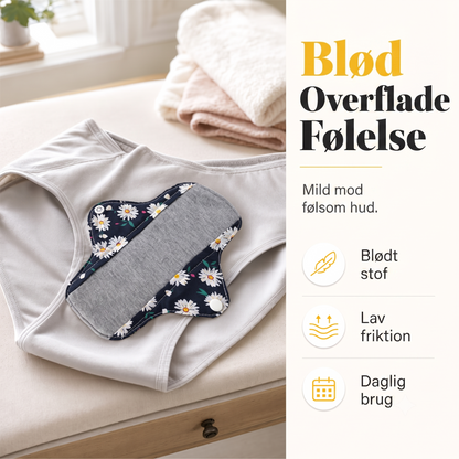 Vaskbart Genanvendeligt Grafen Menstruationsbind med Trykknapvinger