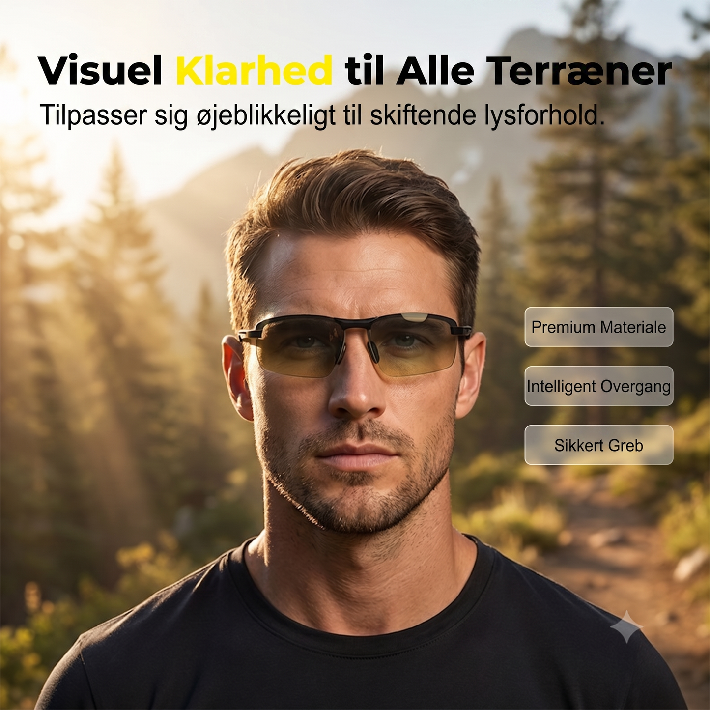 Ultralette Fotokromatiske og Polariserede Solbriller med Metalstel