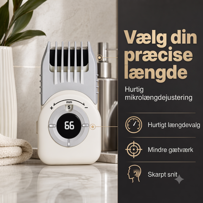 Selvkipper Hårklipper (UFO) – Trådløs med LED-display